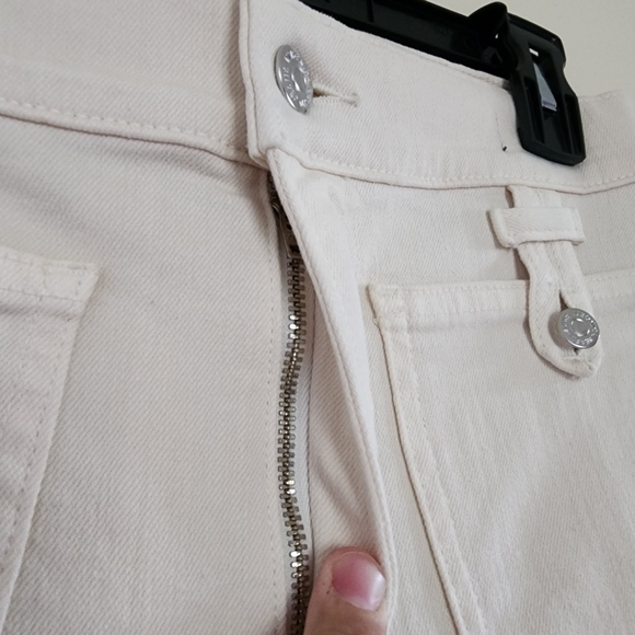 Veronica Beard Carson Ankle Kick Flare High Rise Patch Pocket Jeans Size 29 - Picture 9 of 16